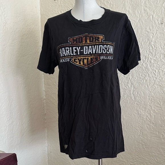 Harley-Davidson Other - Harley-Davidson Black Classic Bar and Shield Logo T-Shirt Beaver Dam Wisconsin L